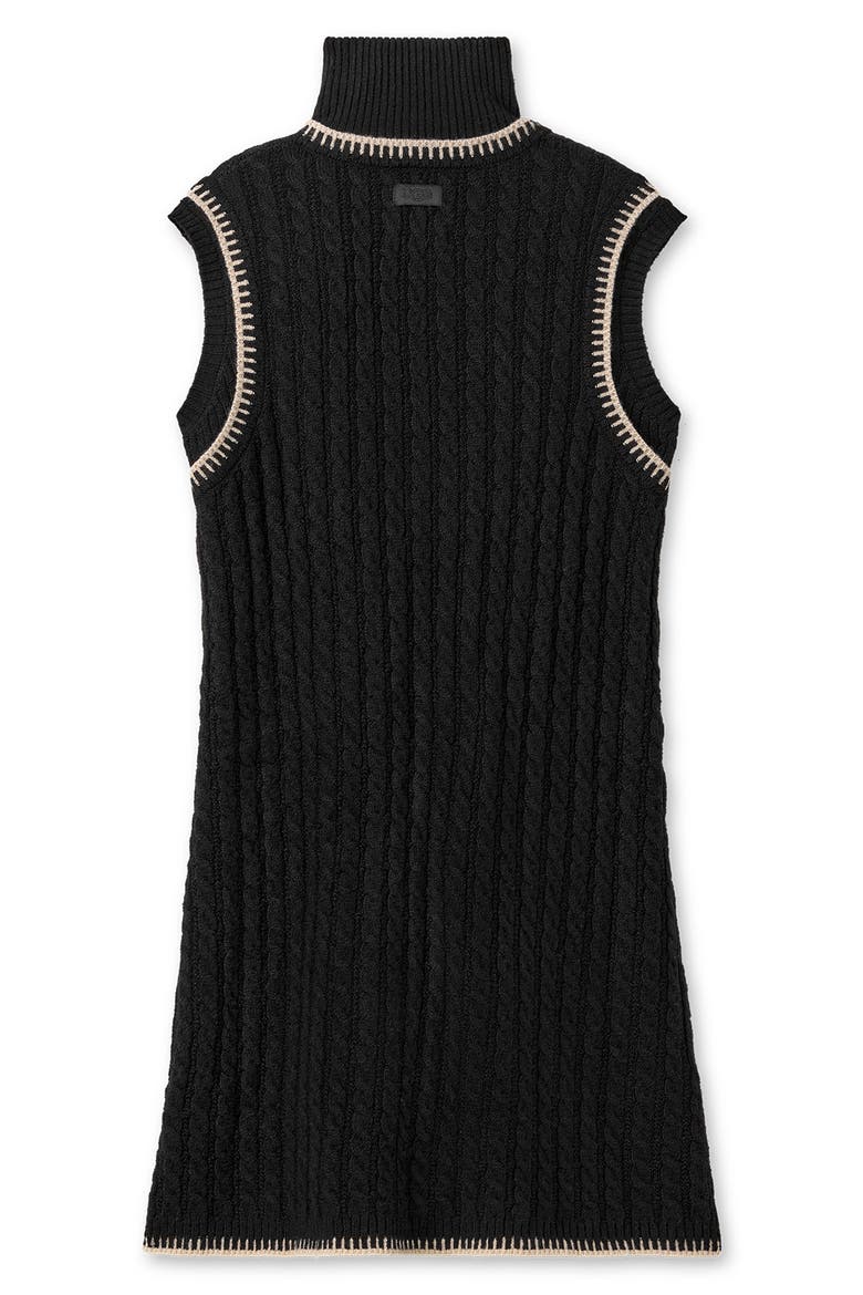 Rylynn Quarter-Zip Sleeveless Minidress, Alternate, color, BLACK