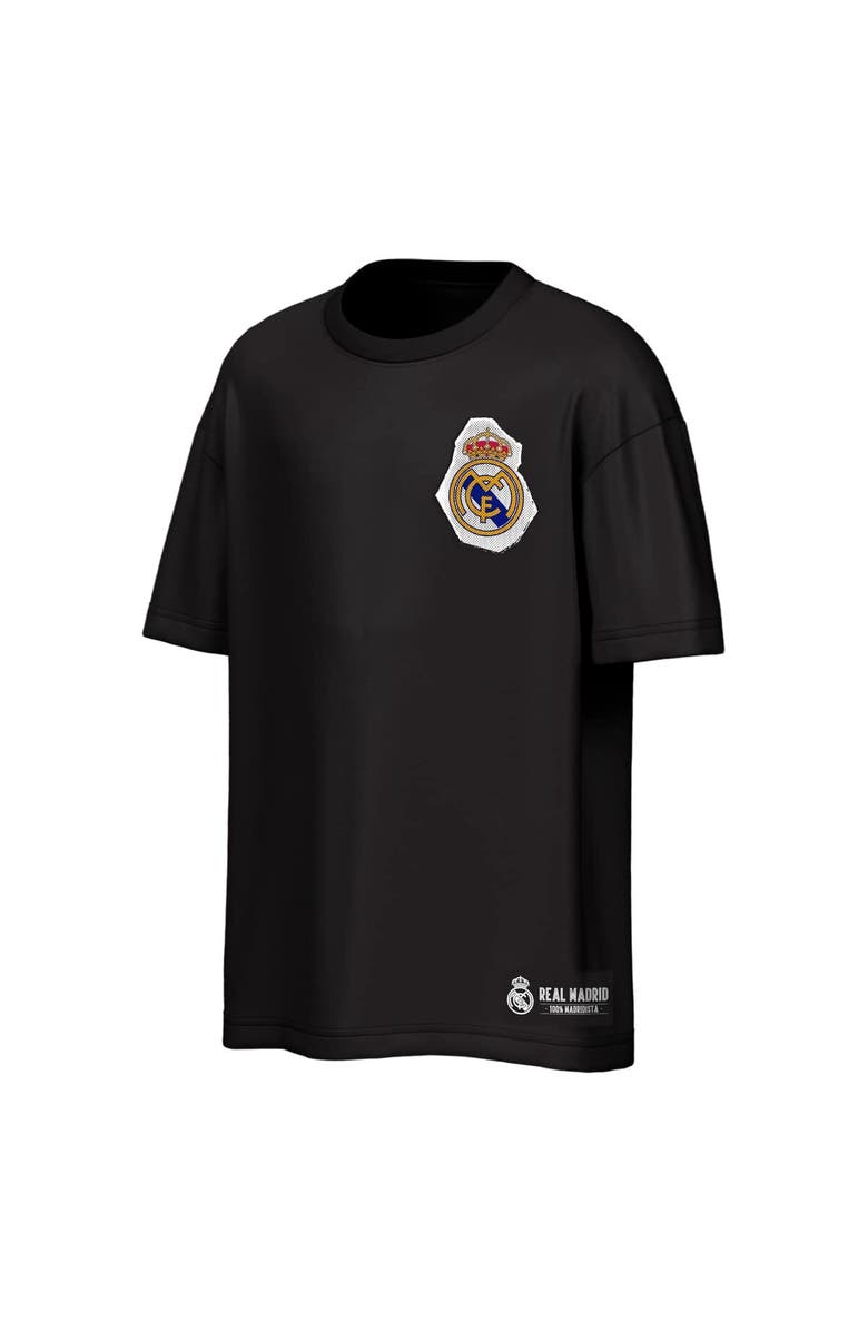 Outerstuff Men's Outerstuff  Black Real Madrid Oversized Ransom T-Shirt, Alternate, color, Black