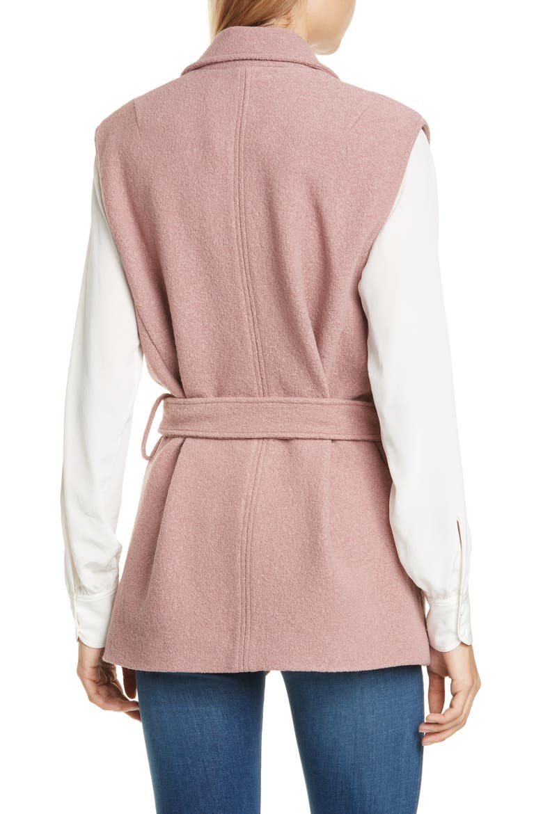 Pearson Wool Bouclé Vest, Alternate, color, PINK