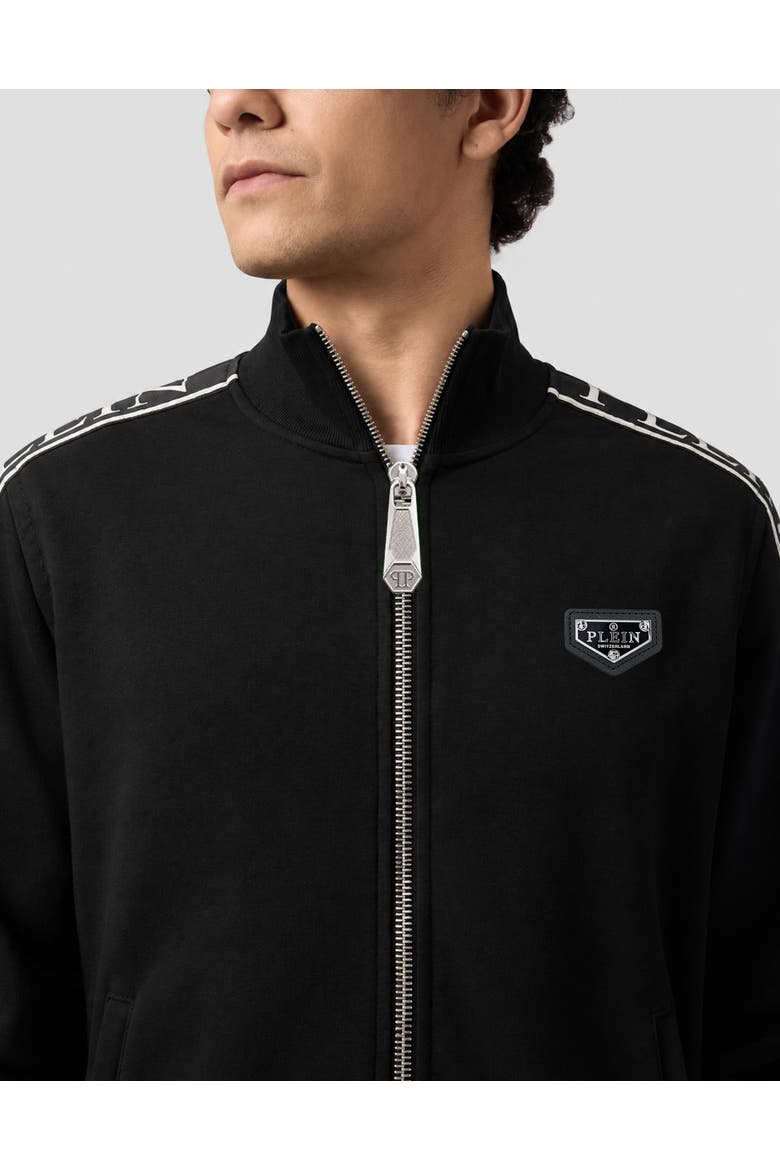 Jogging Jacket Plein Tape Men, Alternate, color, black