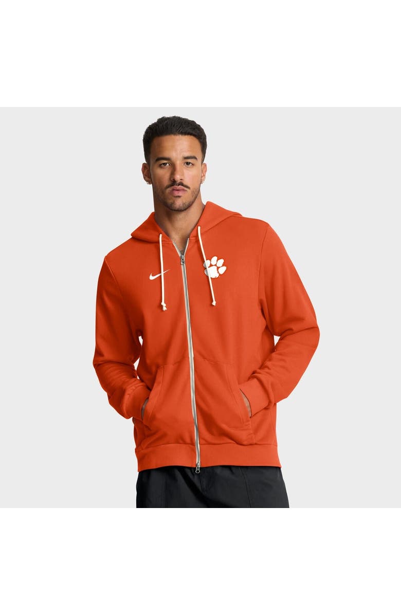 Nike Men's Nike Orange Clemson Tigers 2025 Sideline Standard Issue Dri-FIT Full-Zip Hoodie, Main, color, Orange