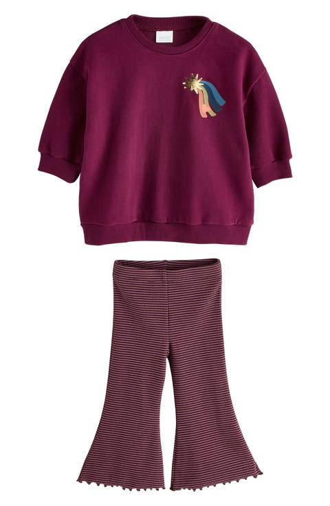 Kids' Celestial 2-Piece Sweatshirt & Flare Leggings Set