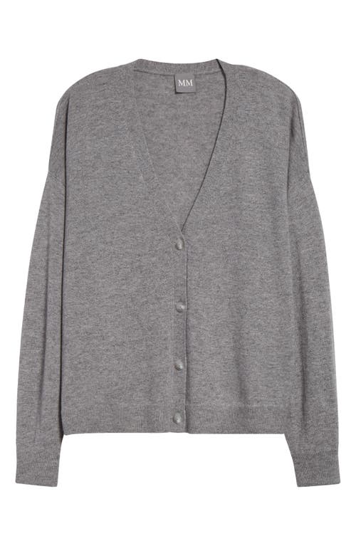 Mm By Max Mara Magda Wool & Cashmere Cardigan In Light Grey
