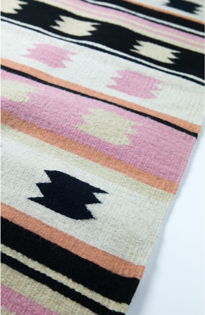 Archive New York Zapotec Multi Handwoven Flatweave Wool Rug, Alternate, color, Pink