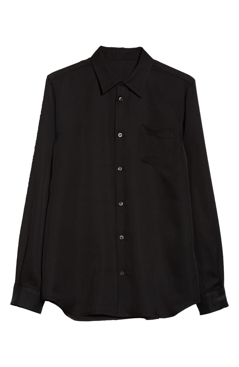 Undercover Dylan Thomas Quote Silk Shirt, Alternate, color,