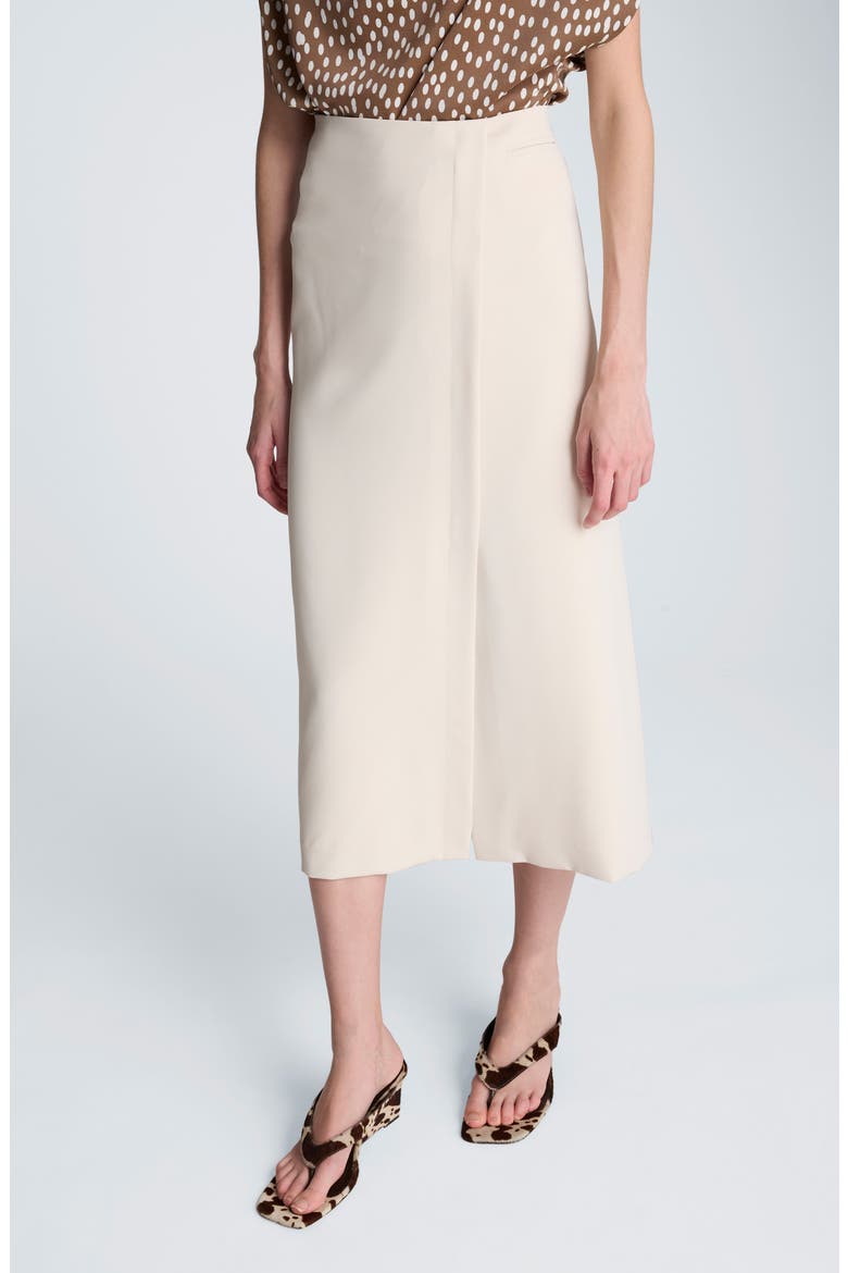 Slit Midi Skirt, Main, color, OYSTER