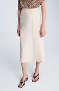 Kenneth Cole Slit Midi Skirt