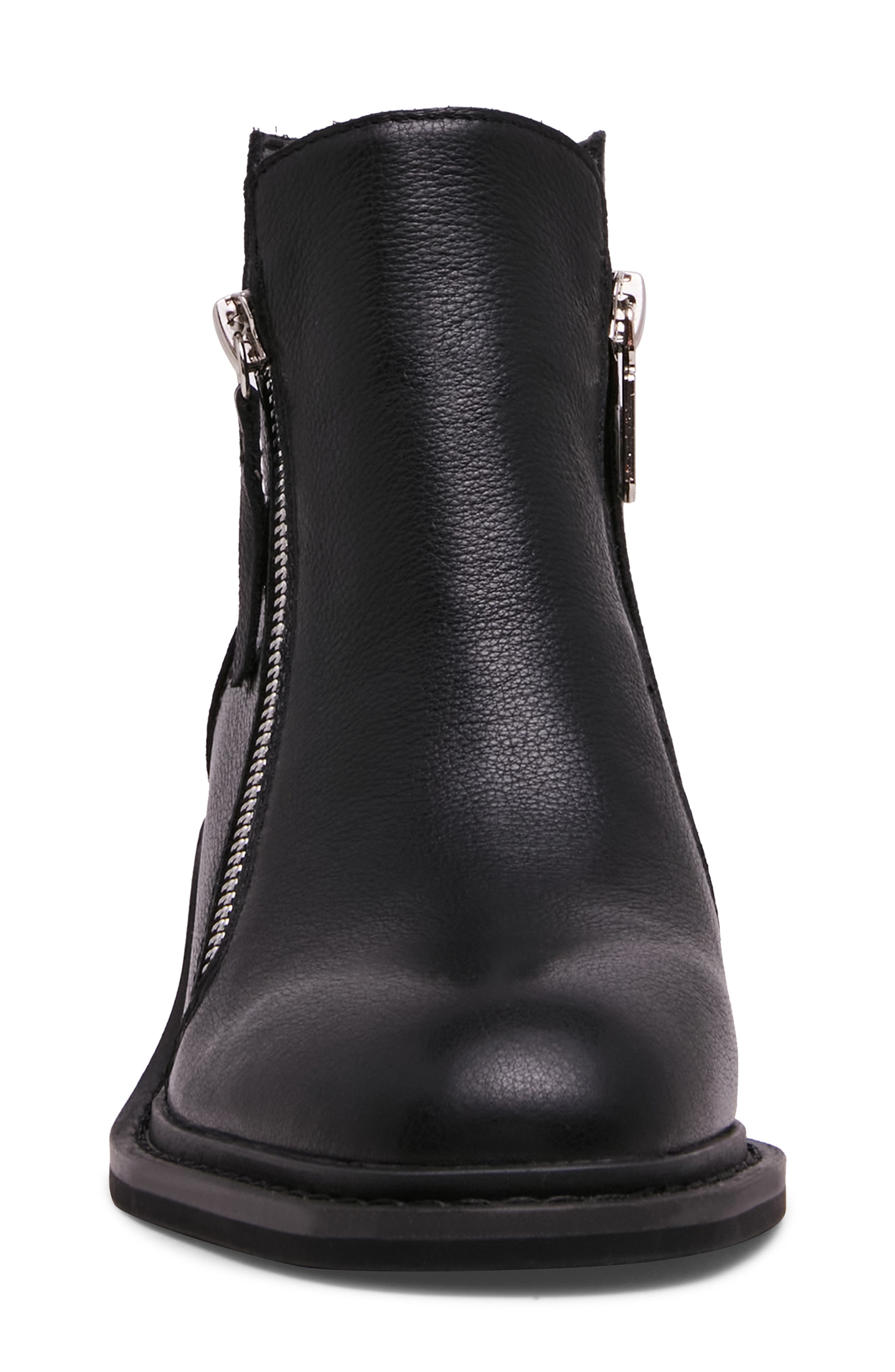 Lilani Waterproof Block Heel Bootie, Alternate, color, BLACK LEATHER