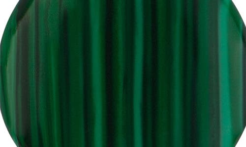 Jardin Malachite Hoop Drop Earrings In Gold