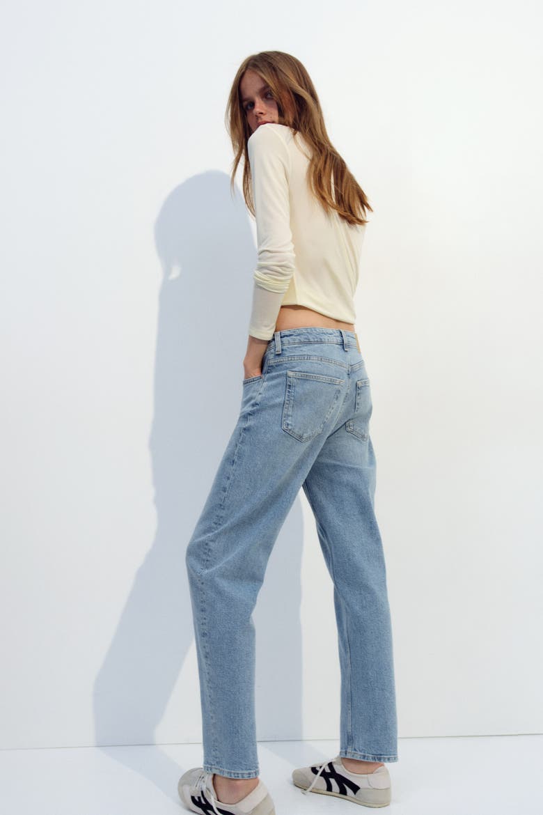 Mom Slim-fit High-waist Jeans, Alternate, color, Light denim blue