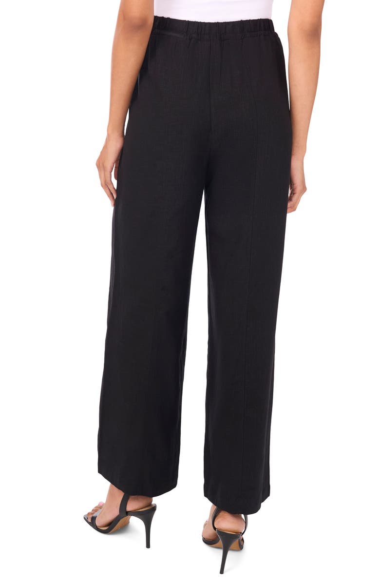Halogen<sup>®</sup> Wide Leg Poplin Pants, Alternate, color, Rich Black