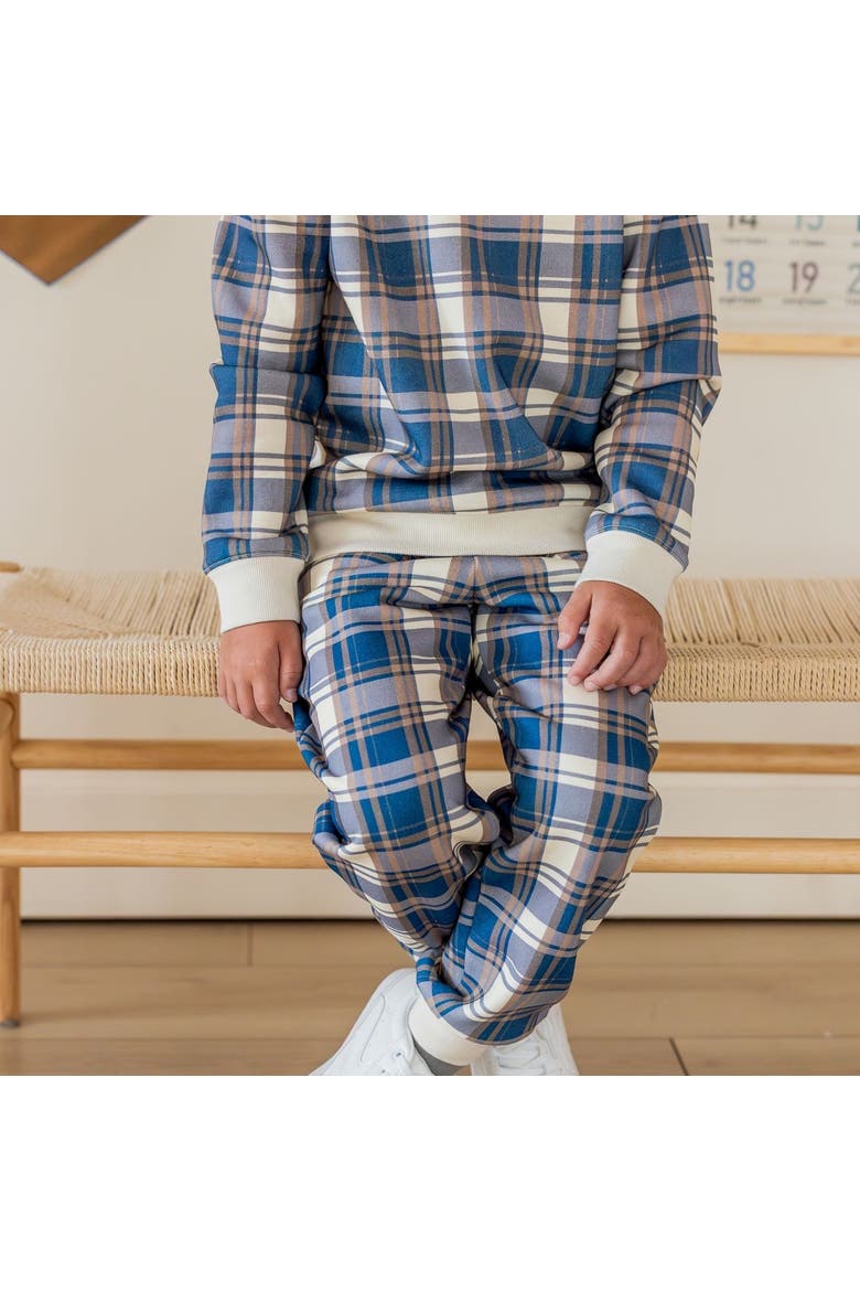 Navy Plaid Jogger, Alternate, color, Navy