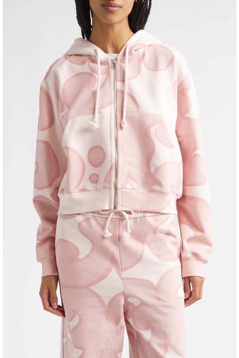 Joggi Keidas Kioski French Terry Full Zip Hoodie, Main, color, LIGHT PINK OFF WHITE