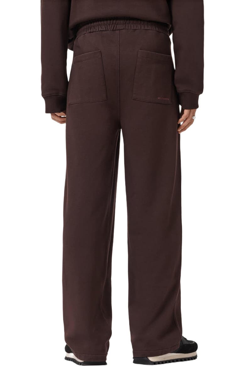 AllSaints Icon Embroidered Sweatpants, Alternate, color, Plum Brown
