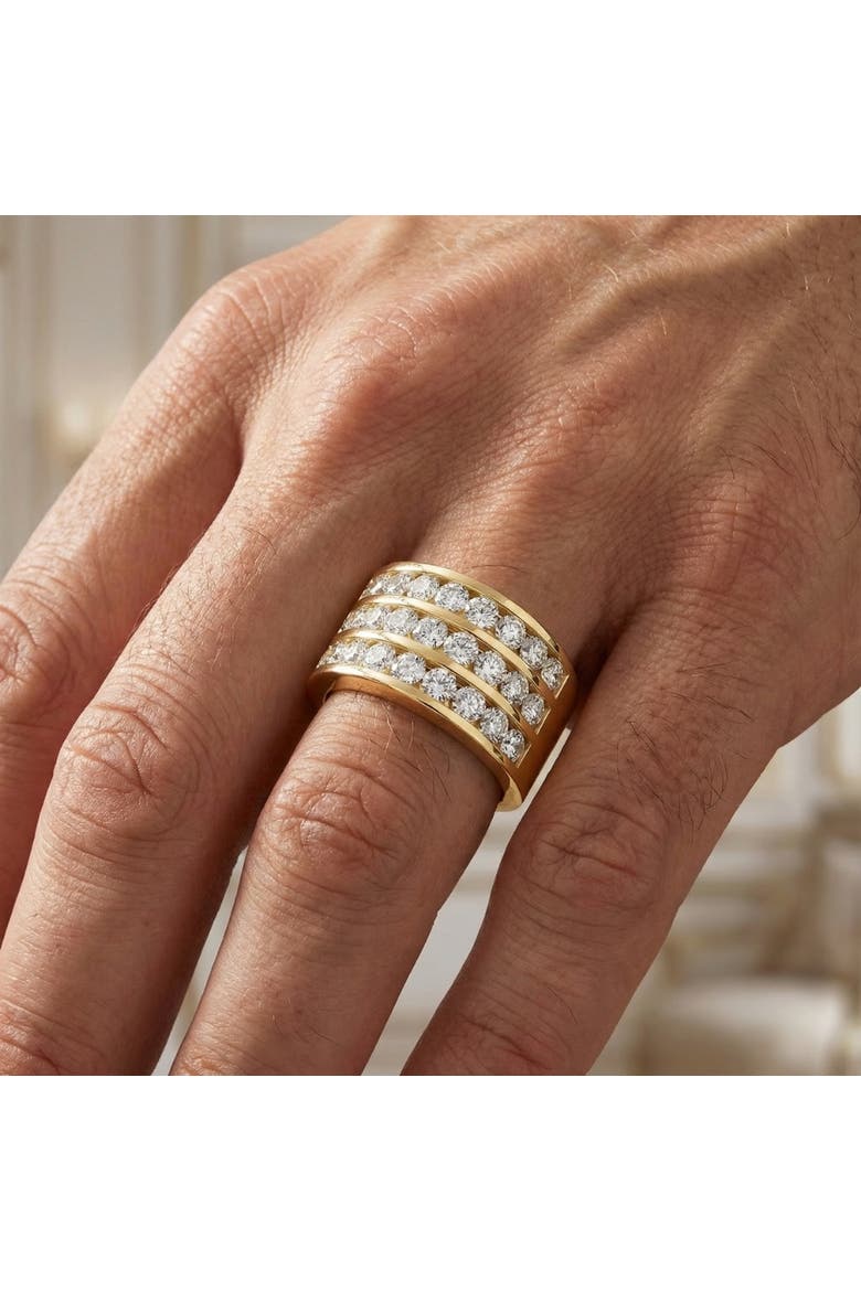 Men's 2.70Ct Diamond Anniversary Wedding Ring Gold Lab Grown, Alternate, color, 10k White Gold