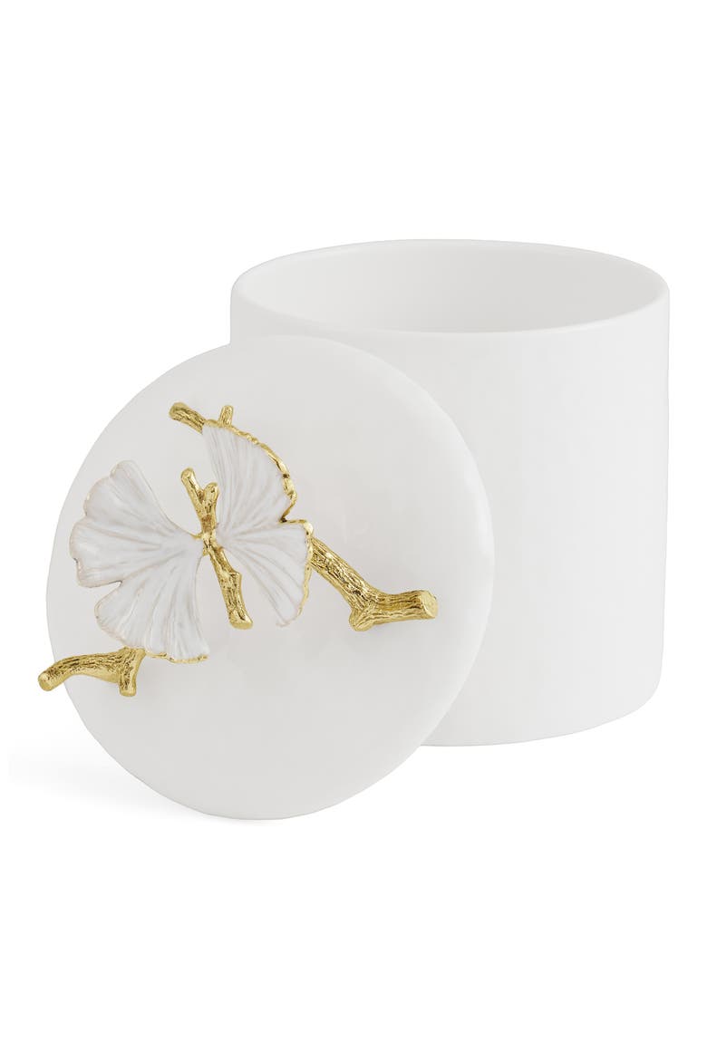 Butterfly Ginkgo Extra Small Canister, Alternate, color, WHITE/ GOLD