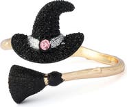 Betsey Johnson Witch Hat & Broom Bypass Bracelet