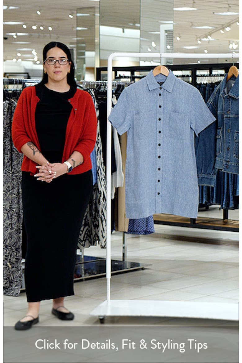 Relaxed Linen Mini Shirtdress video