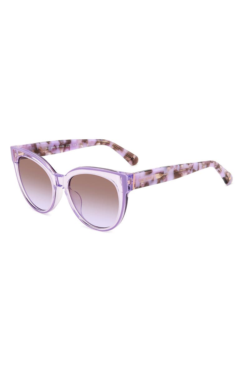 Kate Spade 53mm javana cat eye sunglasses, Alternate, color,