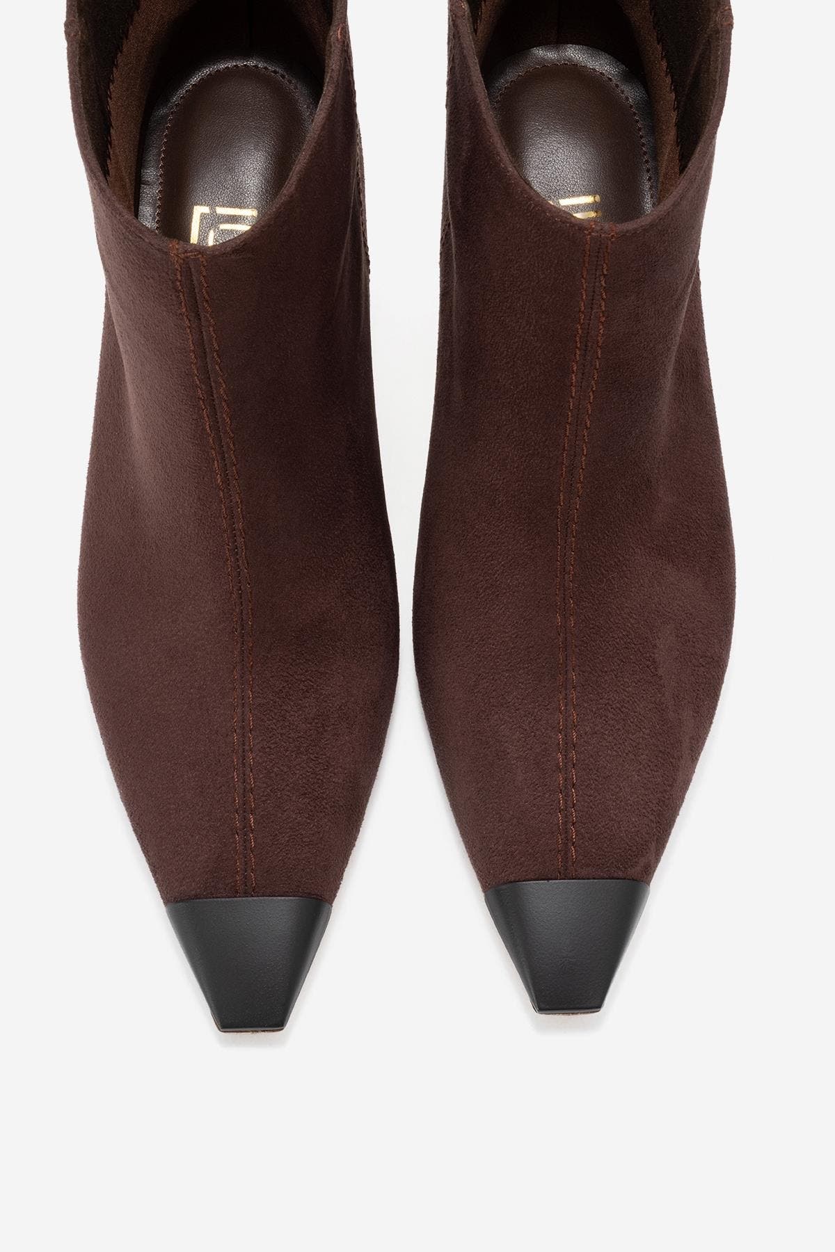Rassel Pointed Toe Boot, Alternate, color, Brown Suede Faux Leather