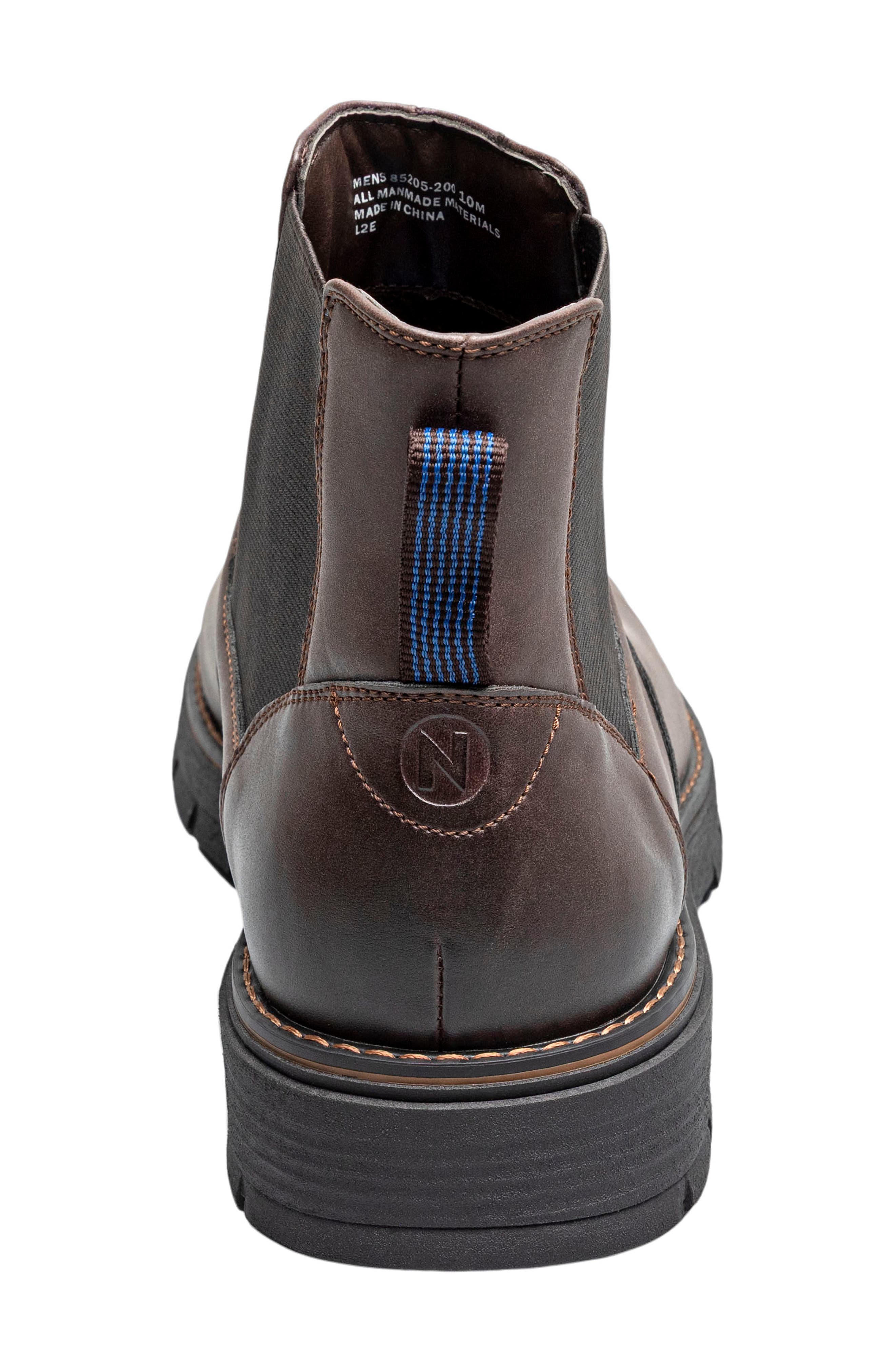 Brady Faux Leather Plain Toe Chelsea Boot, Alternate, color, BROWN