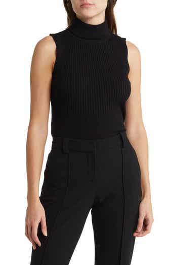 MAX STUDIO Sleeveless Ribbed Turtle Neck