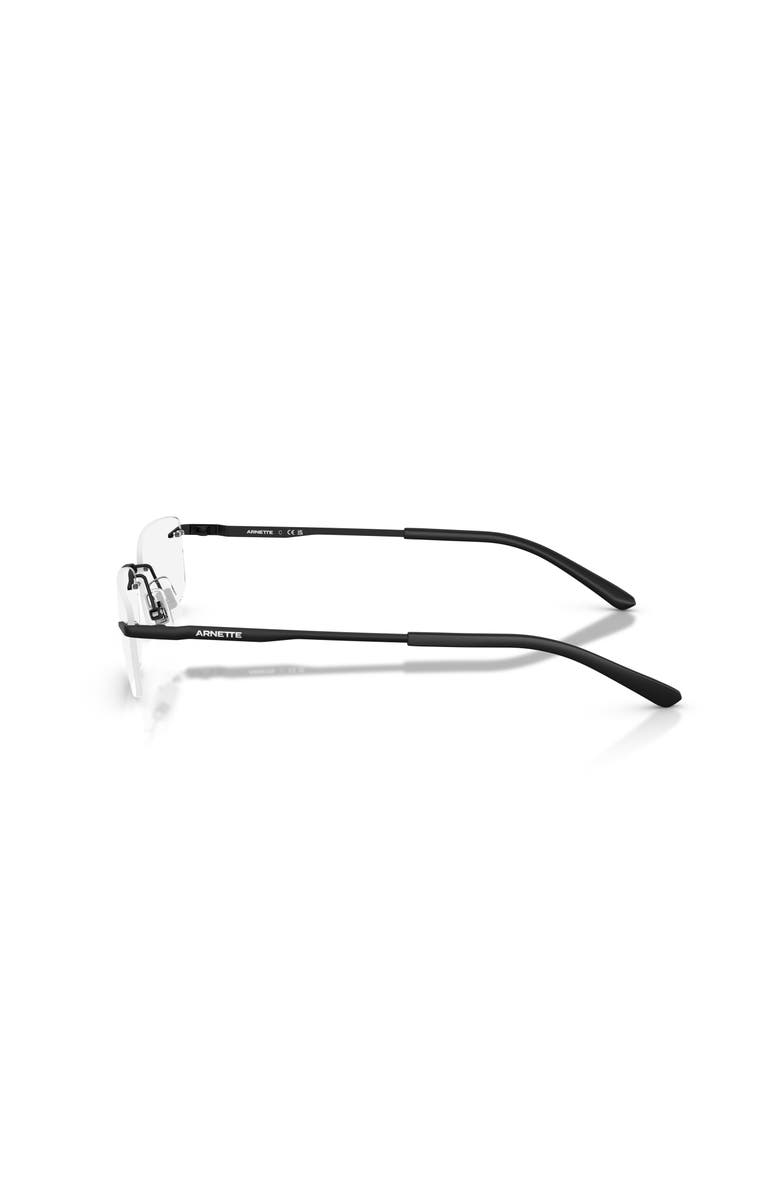 ARNETTE 58mm Rectangle optical glasses, Alternate, color, Black