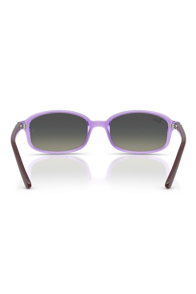 Kids' 49mm Irregular Sunglasses, Alternate, color, TRANSPARENT VIOLET / GREY