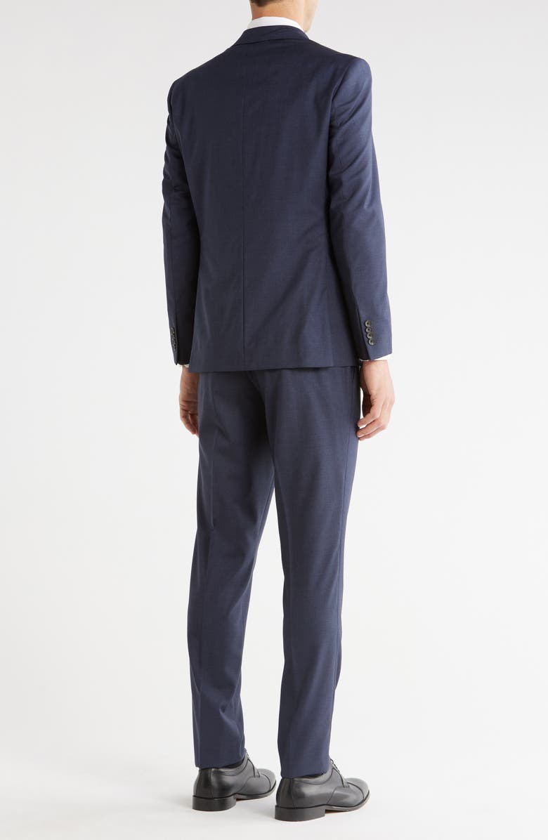 Jack Victor Esprit Solid Blue Wool Suit, Alternate, color, Blue