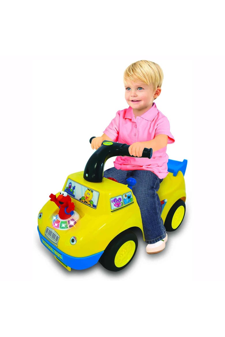 Sesame Street Elmo School Bus Light & Sound Activity Rideon, Alternate, color, Multicolored