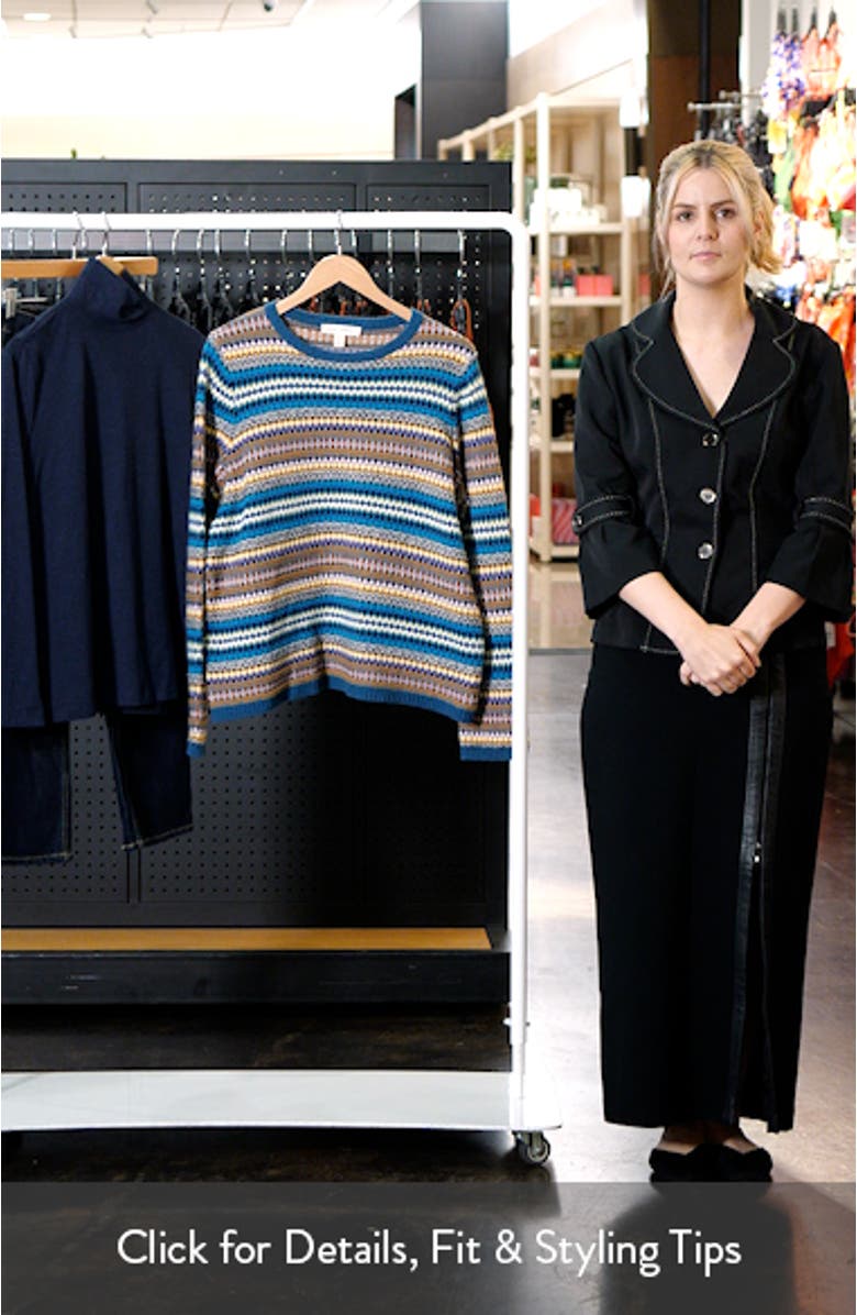 Percella Cove Fair Isle Merino Wool Blend Sweater, sales video thumbnail