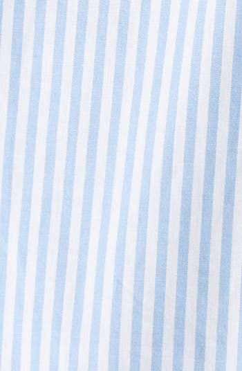 The Crop Stripe Cotton Button-Up Shirt