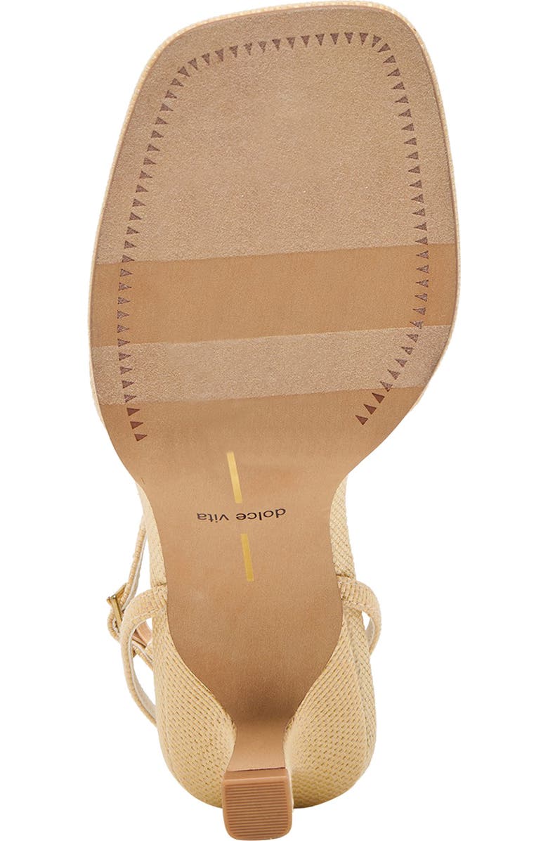 Dolce Vita Manji Ankle Strap Sandal, Alternate, color, Lt Natural Raffia