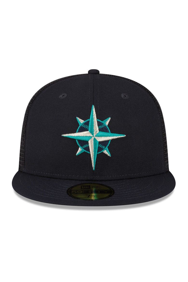Men's New Era  Navy Seattle Mariners 2023 Spring Training 59FIFTY Fitted Hat, Alternate, color, Navy