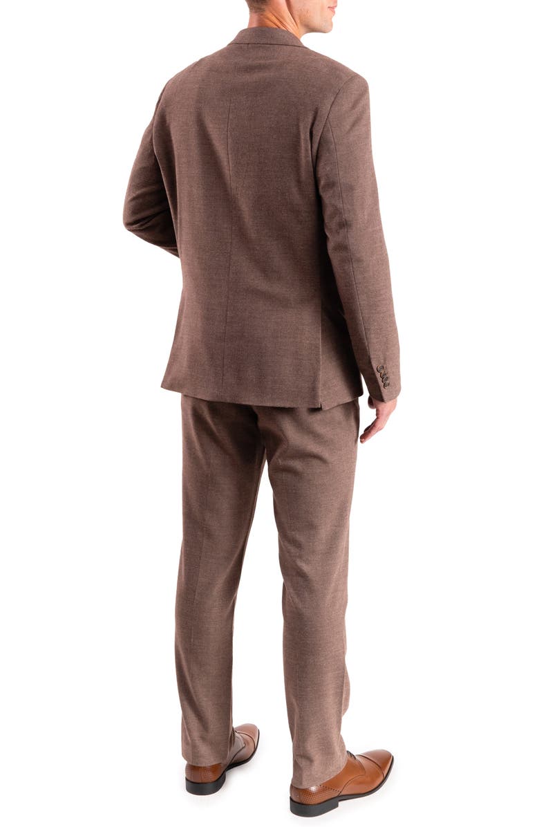 SAVILE ROW CO Donegal Twist Suit, Alternate, color, Brown