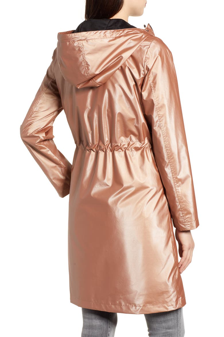 Metallic Rain Jacket, Alternate, color, METALLIC PINK