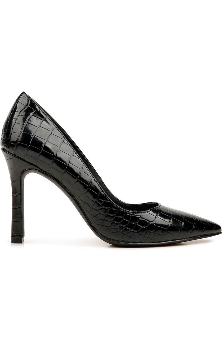 Rampage Gabriel Croc Embossed Pointed Toe Pump, Alternate, color,