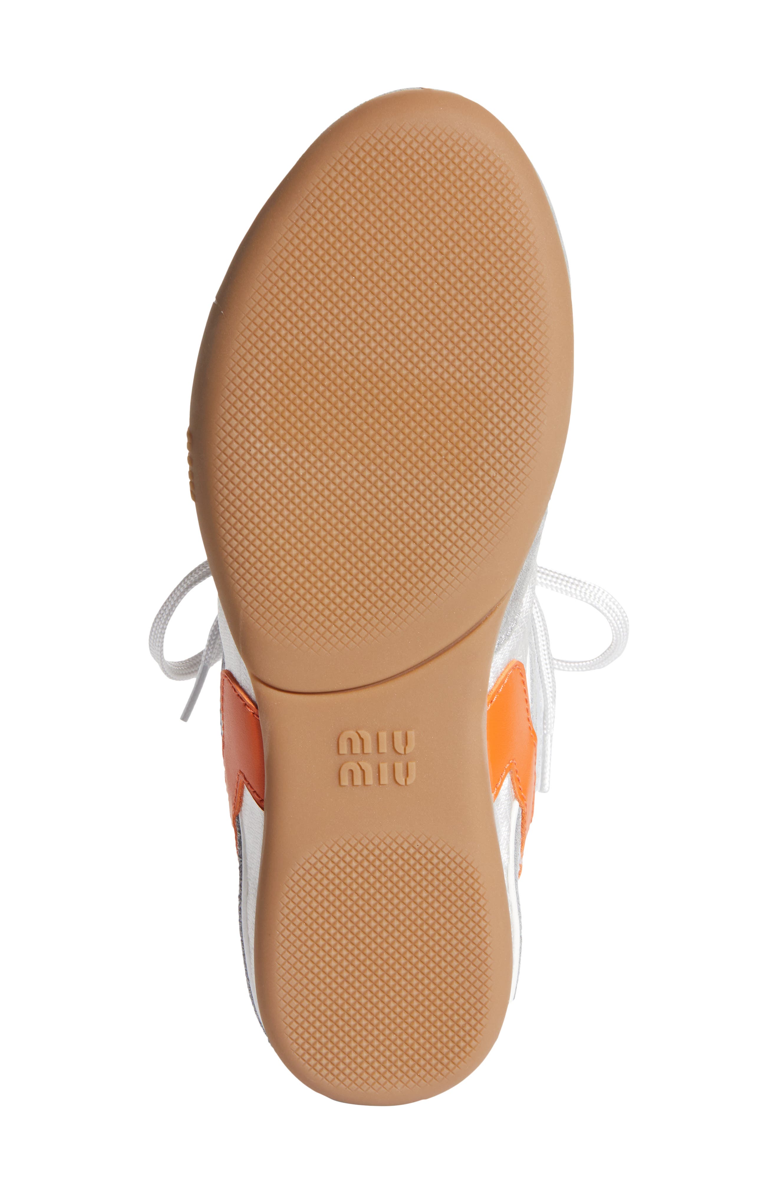 Miu Miu Gymnasium Low Top Sneaker, Alternate, color, White