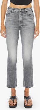 MOTHER The Hustler High Waist Ankle Bootcut Jeans