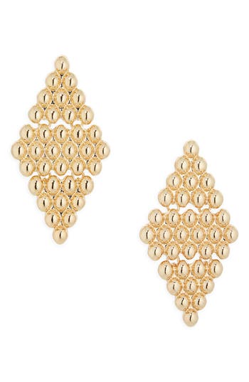 Vince Camuto Beaded Drop Earrings In Gold