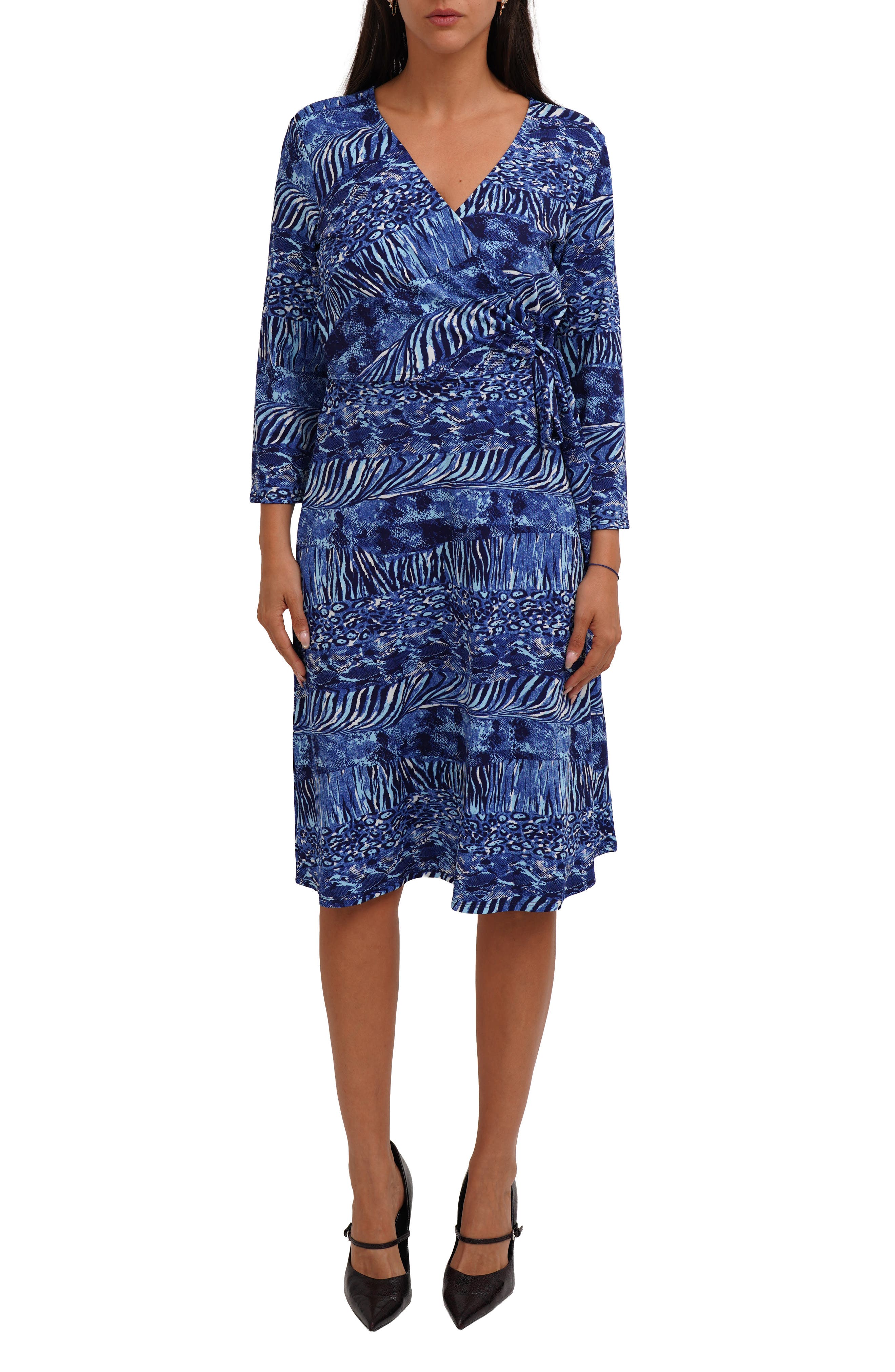 CYRUS Print Wrap Dress