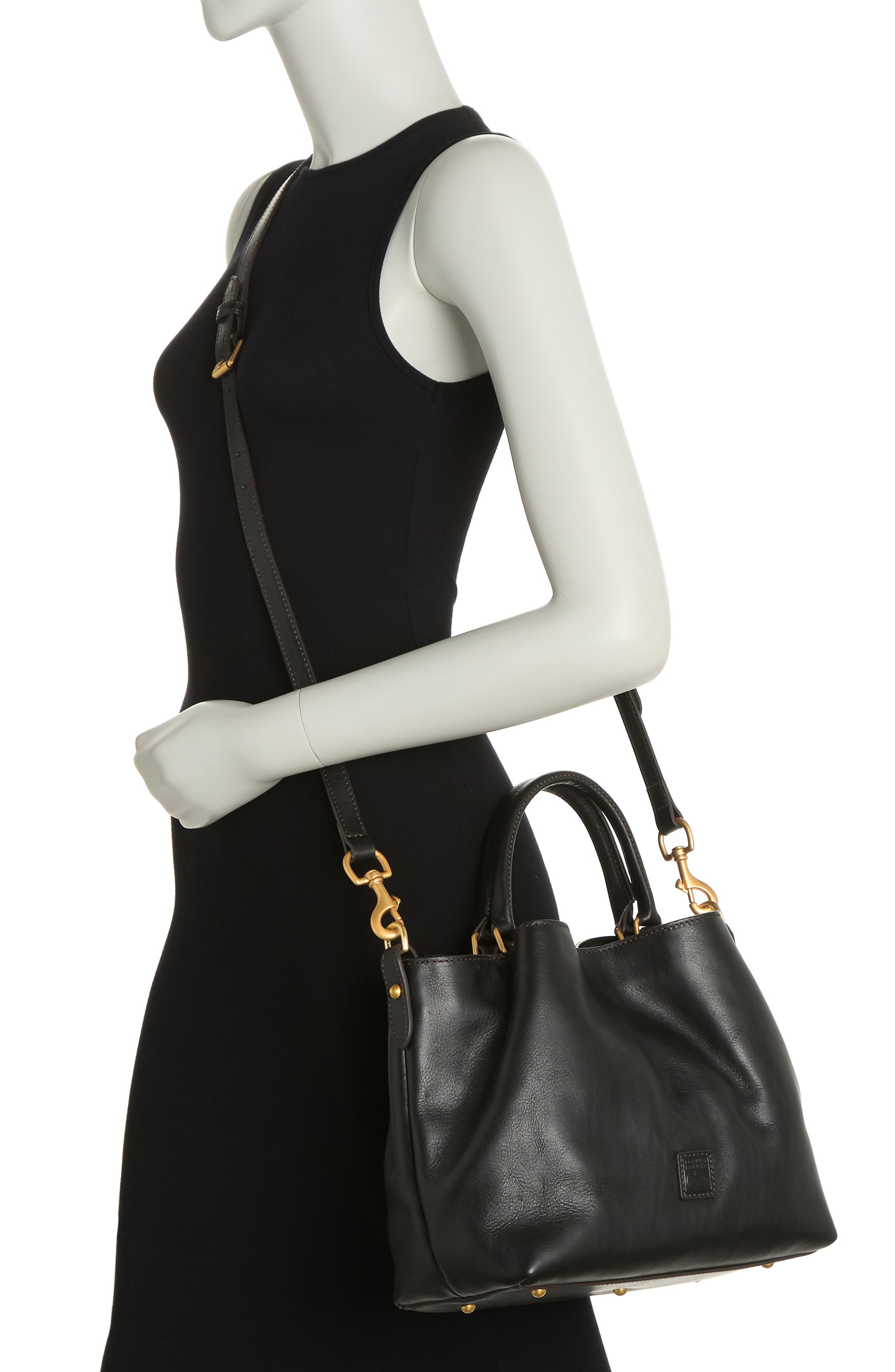 Dooney & Bourke Barlow Leather Satchel, Alternate, color, 