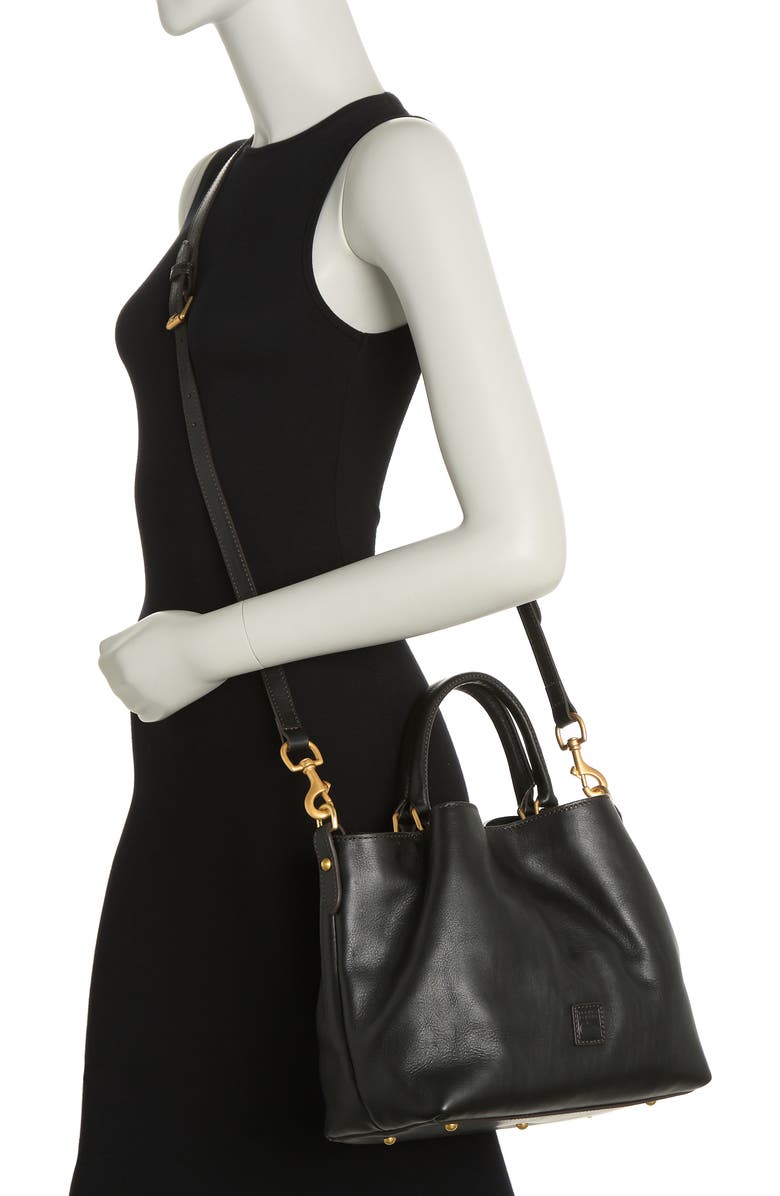 Dooney & Bourke Barlow Leather Satchel, Alternate, color,