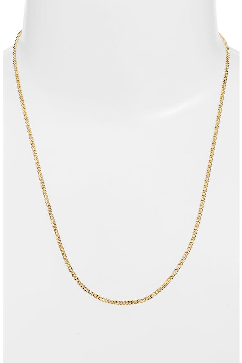 Cuban Chain Necklace, Alternate, color, GOLD