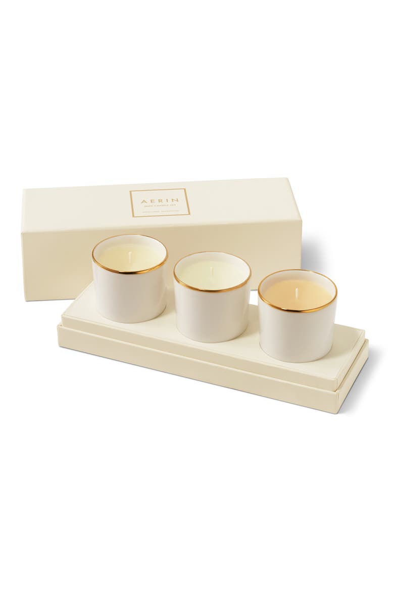 Mini Candle Set, Main, color, CREAM