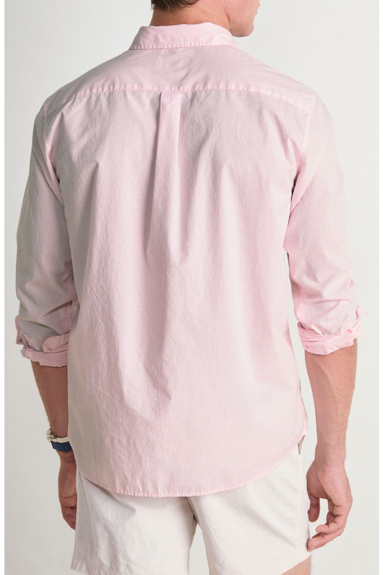 Anegada Gingham Button-Down Shirt, Alternate, color, FLAMINGO