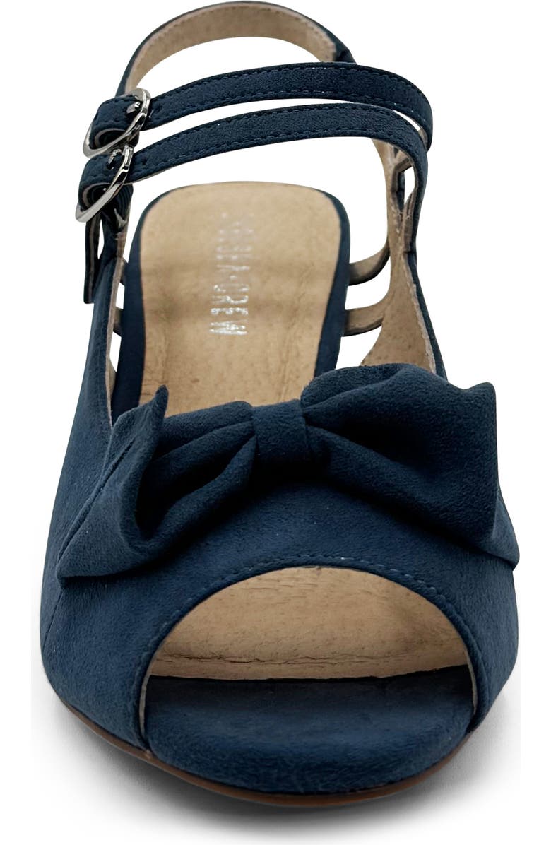 CHELSEA CREW Lady Slingback Peep Toe Pump, Alternate, color, Blue Micro