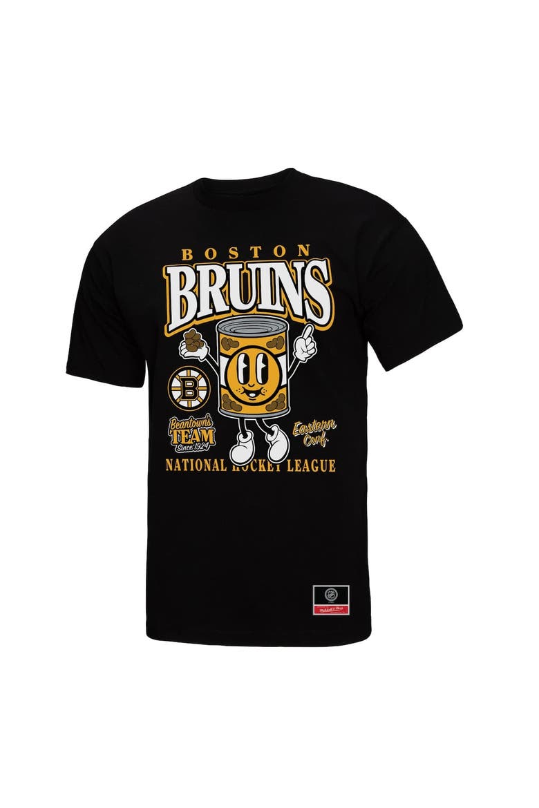 Men's Mitchell & Ness Black Boston Bruins Local Food T-Shirt, Alternate, color, Black