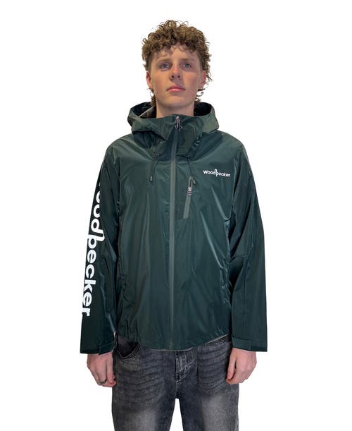 Woodpecker Wind Rain Shell Jacket In Green