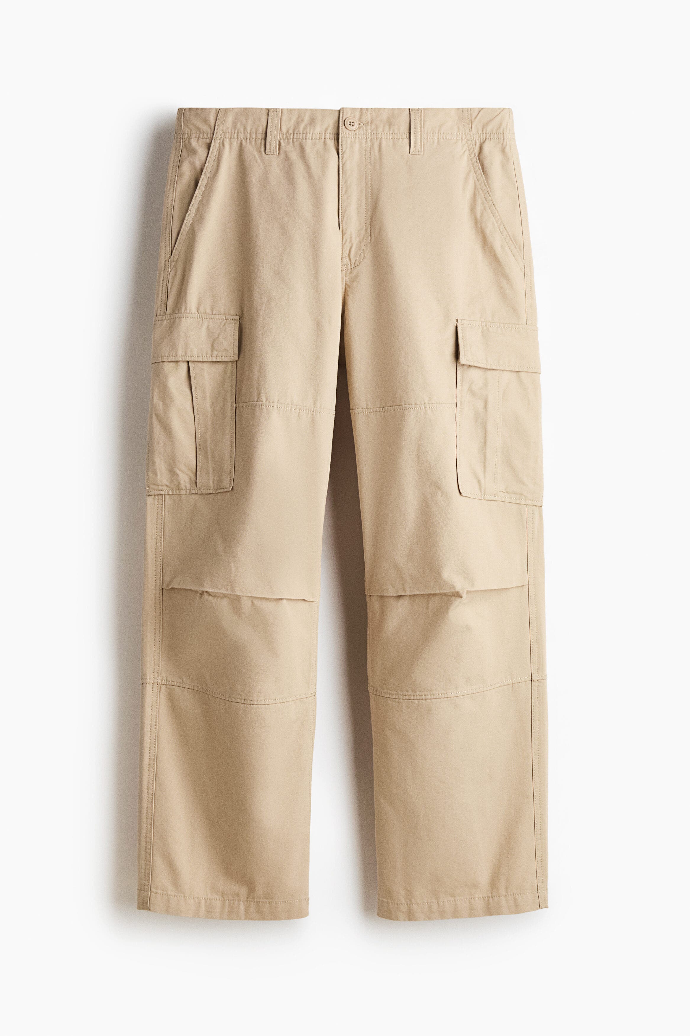 Relaxed Fit Cotton Cargo Trousers - image 3